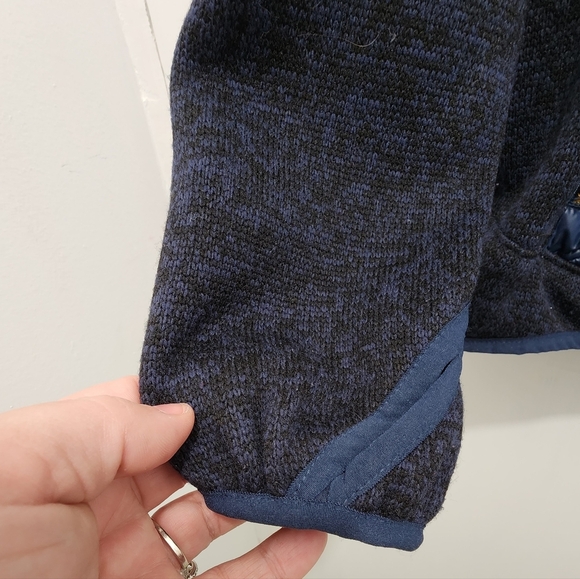 London Fog Women's Navy Blue Down‎ Puffer Jacket Gold Zipper Size Medium - Picture 4 of 7